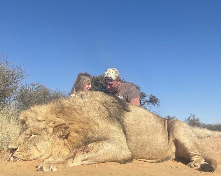 Hunting Lion in Africa
