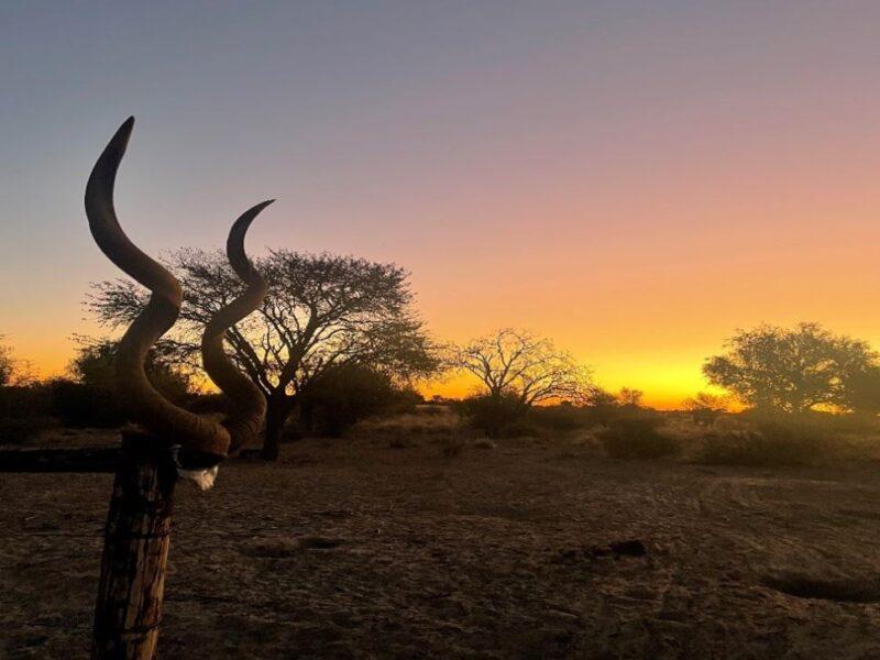 Sunset over the Kalahari