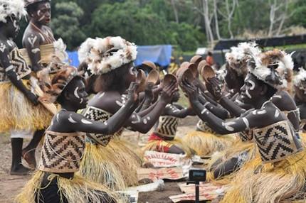 Traditional African dancers