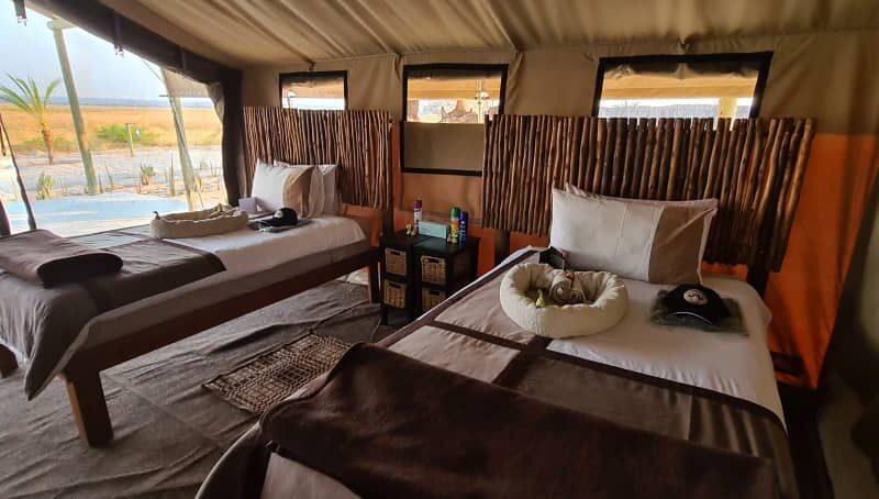 tented accommodation in Caprivi