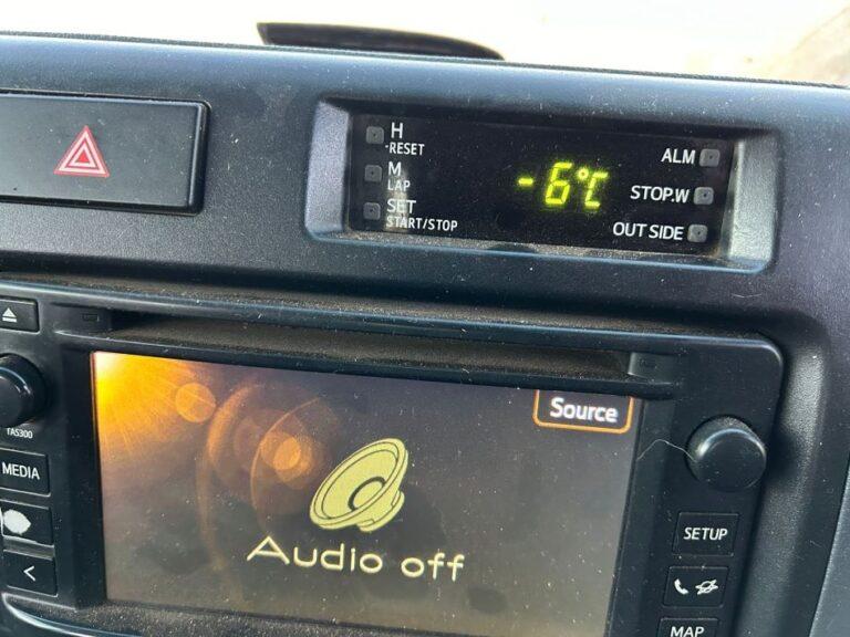 Temperature gauge in the land cruiser