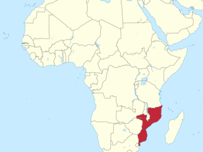 Mozambique is located on Africa's southeast coast.